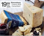 Simonsberg Creamy Blue/Camembert-125gm Each