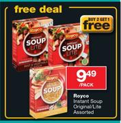 Royco Instant Soup Original/Lite Assorted-Per Pack