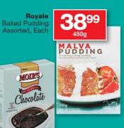 Royale Baked Pudding Assorted-450g Each