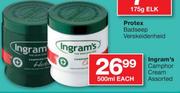 Ingram's Camphor Cream Assorted-500ml Each