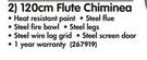 Terrace Leisure 120Cm Flute Chiminea