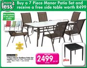 Terrace Leisure 7 Piece Manor Textilene Patio Set-Per Set
