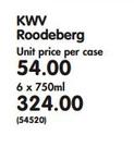 Kwv Roodeberg-6 x 750ml