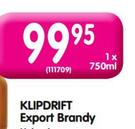 Klipdrift Export Brandy-1 x 750ml