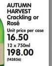 Autumn Harvest Crackling Or Rose-12 x 750ml