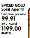 Spiced Gold Spirit Aperitif-12 x 750ml