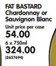 Fat Bastard Chardonnay Or Sauvignon Blanc-6 x 750ml