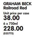 Graham Beck Railroad Red-6 x 750ml