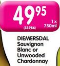 Demersdal Sauvignon Blanc Or Unwooded Chardonnay-1 x 750ml