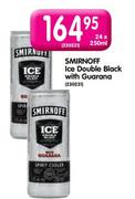 Smirnoff Ice Double Black With Guarana-24 x 250ml