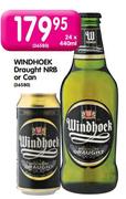 Windhoek Draught NRB Or Can-24 x 440ml