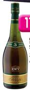 KWV 5 YO Brandy-1 x 750ml