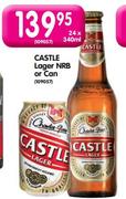 Castle Lager NRB Or Cans-24 x 340ml