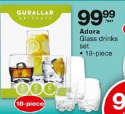 Adora Glass 18 Piece Drinks Set-Per Set