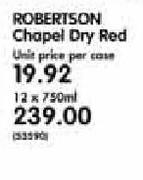 Robertson Chapel Dry Red-12x750ml