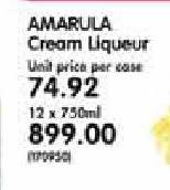 Amarula Cream Liqueur-12X750ml
