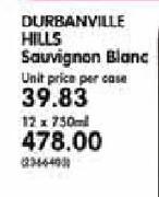 Durbanville Hills Sauvignon Blanc-12x750ml