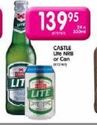 Castle Lite NRB Or Can-24X330ml