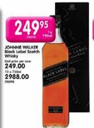 Johnnie Walker Black Label Scotch Whisky-1X750ml  Each