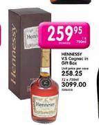 Hennessy V.S Cognac In Gift Box-1X750ml Each