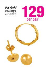 Game gold earrings top