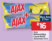 Ajax Dishwashing Liquid Refill-2x500ml