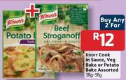Knorr Cook in Sauce, Veg Bake or Potato Bake-2 x38gm-58gm