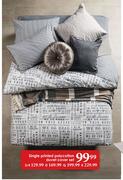 Single Printed Polycotton Duvet Cover Set D