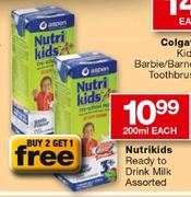 Nutrikids Ready To Drink Milk Assorted-200ml Each