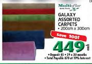 Galaxy Assorted Carpets-200cm x 300cm Each