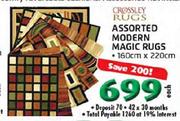 Crossley Rugs Assorted Modern Magic Rugs-160cm x 220cm Each