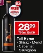 Tall Horse Shiraz/Merlot/Cabernet Sauvignon-750ml Each