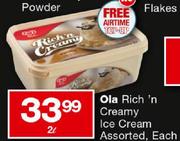 Ola Rich 'n Creamy Ice Cream-2Ltr