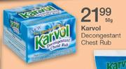 Karvol Decongestant Chest Rub-50gm