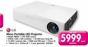 LG Micro Portable LED Projector(PB60G)-Each