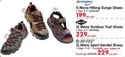 Olympic Mens Hiking GOrge Shoes-Per Pair