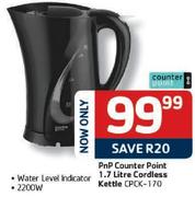 PnP Counter Point 1.7L Cordless Kettle(CPCK-170)