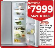 Defy 640Ltr Side By Side Fridge