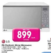 LG 28L Electronic Mirror Microwave(MS2843GARS)-Each