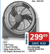 Aim 40cm High-Velocity Plastic Fan-AHV40P