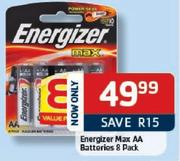 Energizer Max-AA Batteries 8 Pack