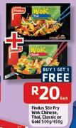 Findus Stir Fry Wok Chinese, Thai, Classic Or Gold-500g/450g Each