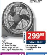 Aim 40cm High Velocity Plastic Fan(AHV40P)
