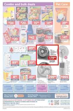Pick N Pay KZN : Summer Savings From SA's Favourite Supermarket*(23 Sep 6 Oct 2013), page 12