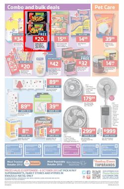 Pick N Pay KZN : Summer Savings From SA's Favourite Supermarket*(23 Sep 6 Oct 2013), page 12