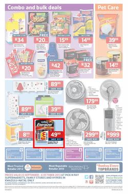 Pick N Pay KZN : Summer Savings From SA's Favourite Supermarket*(23 Sep 6 Oct 2013), page 12