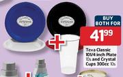 Teva Classic 101/4 Inch Plate 10's & Crystal Cups 300cc 10's