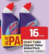 Harpic Toilet Cleaner Value Added Pack Assorted-2 x 500ml Each