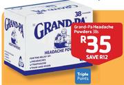 Grand-Pa Headache Powders-38's