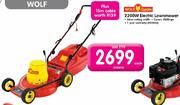 Wolf Garden 2200W Electric Lawnmower-Each